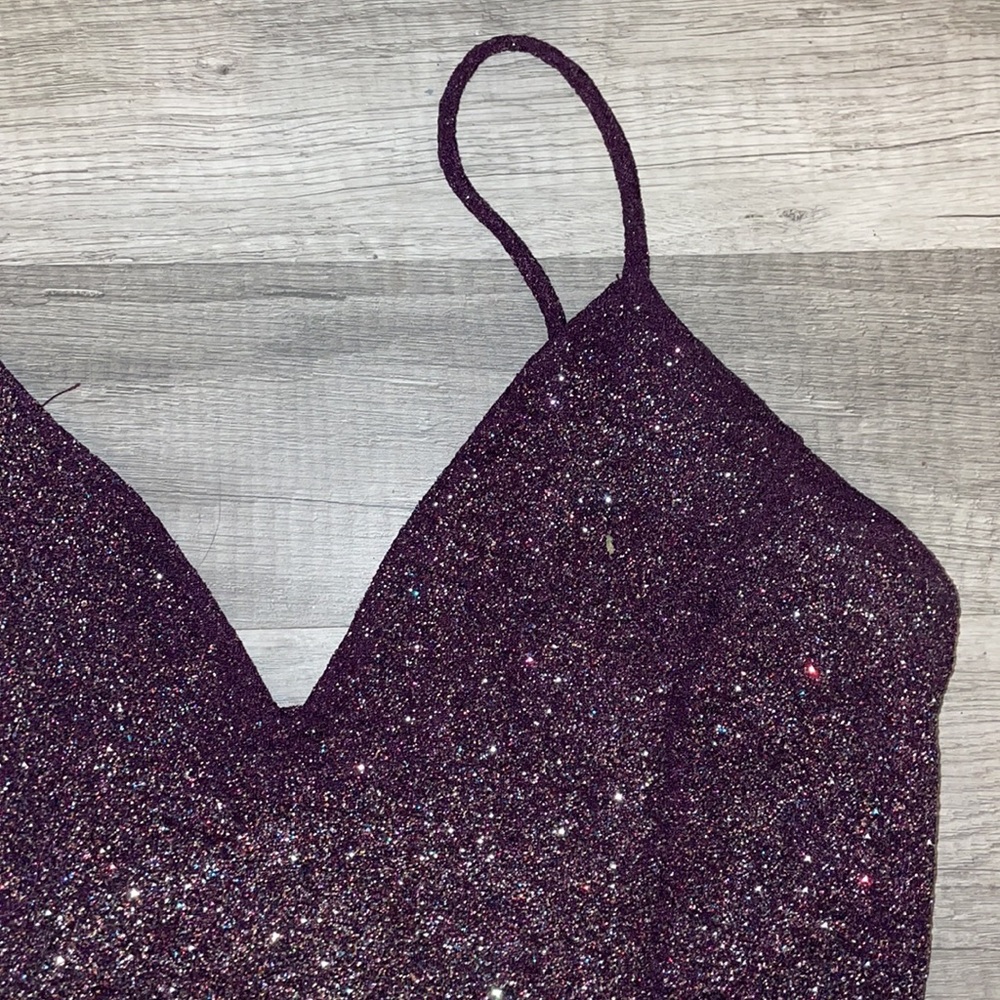 Deep purple sparkle dress - Picture 2 of 4